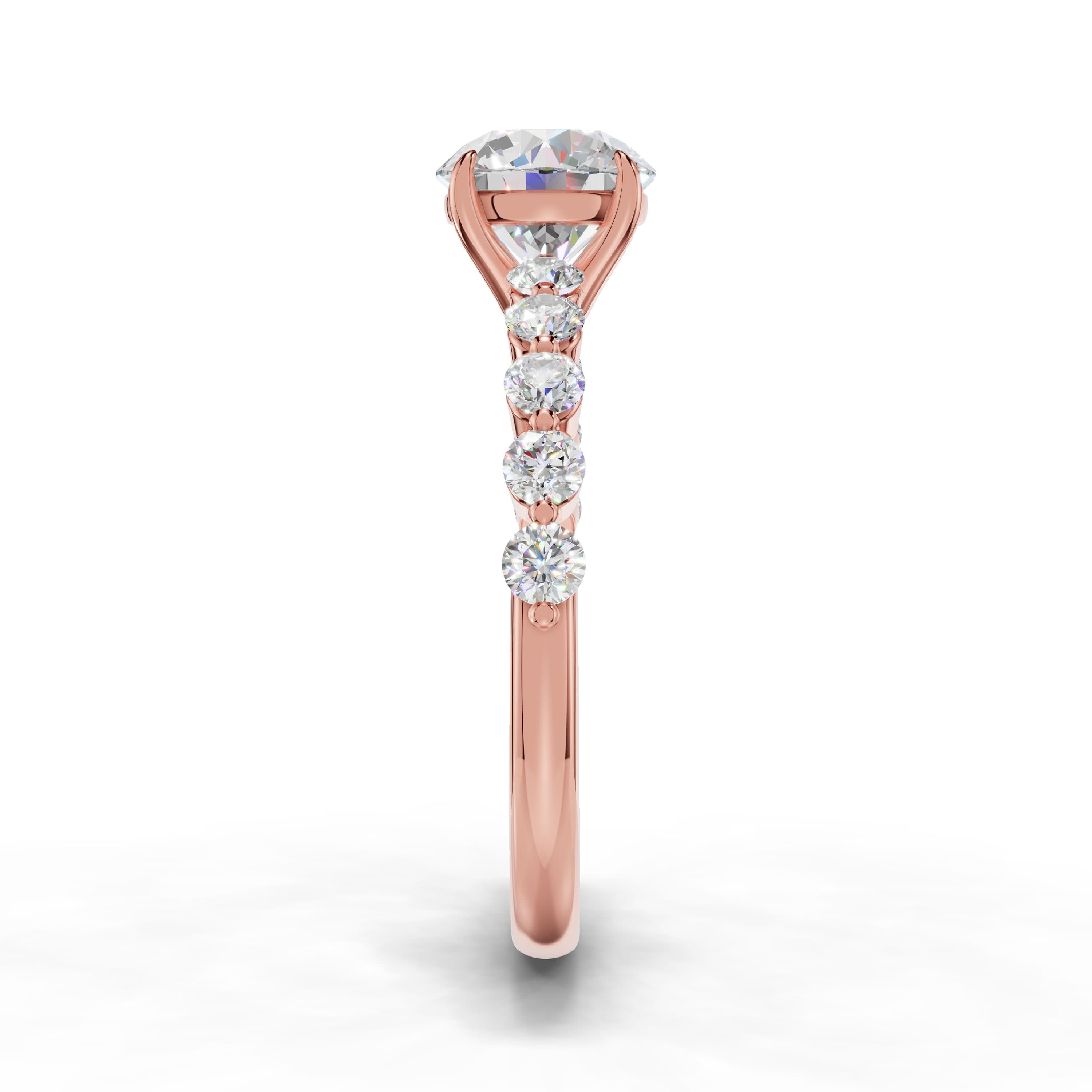 Petal Round Cluster Ring