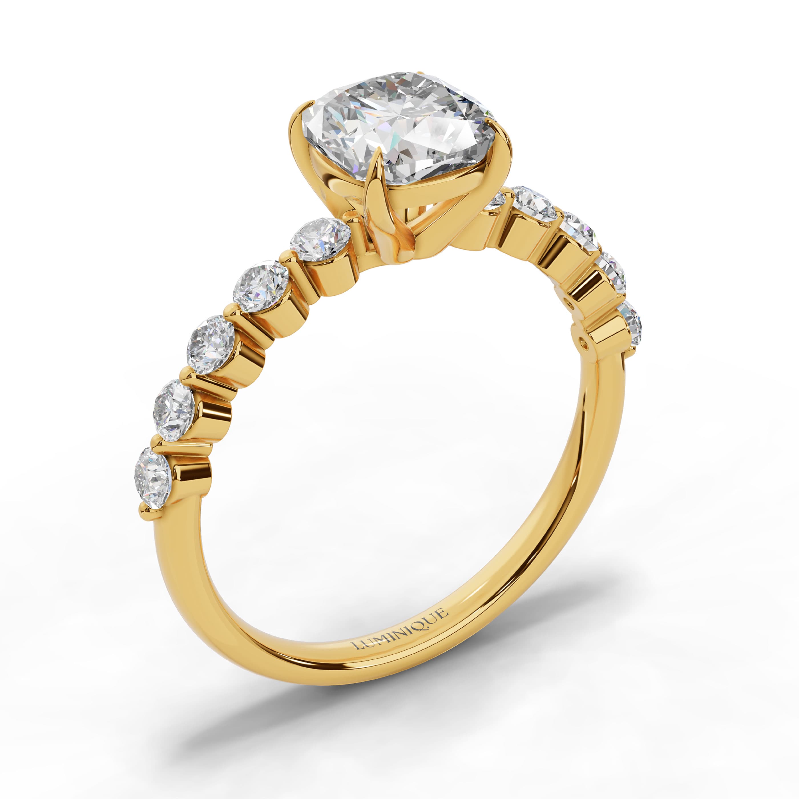 Clay Cushion Halo Ring