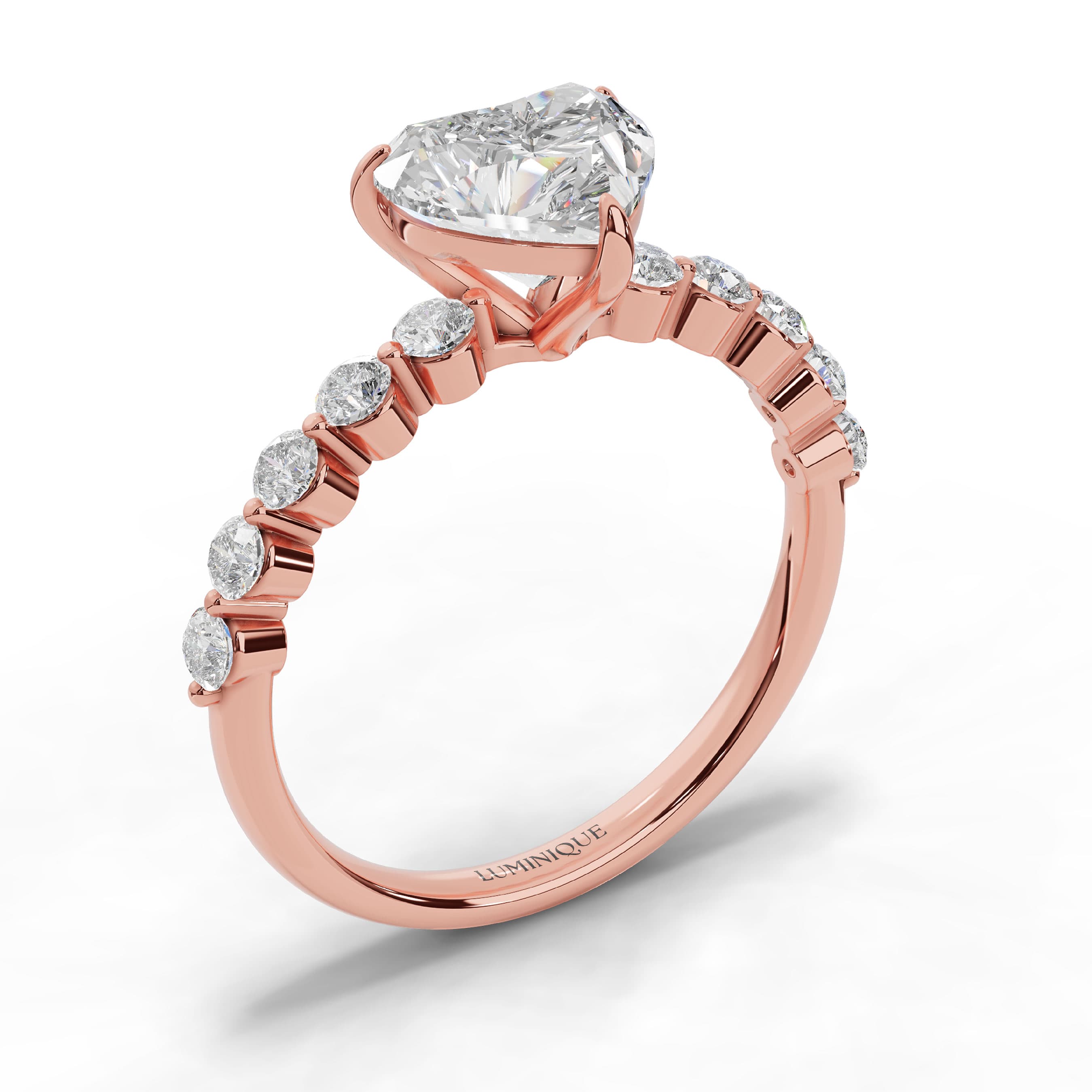 Chime Heart Halo Ring