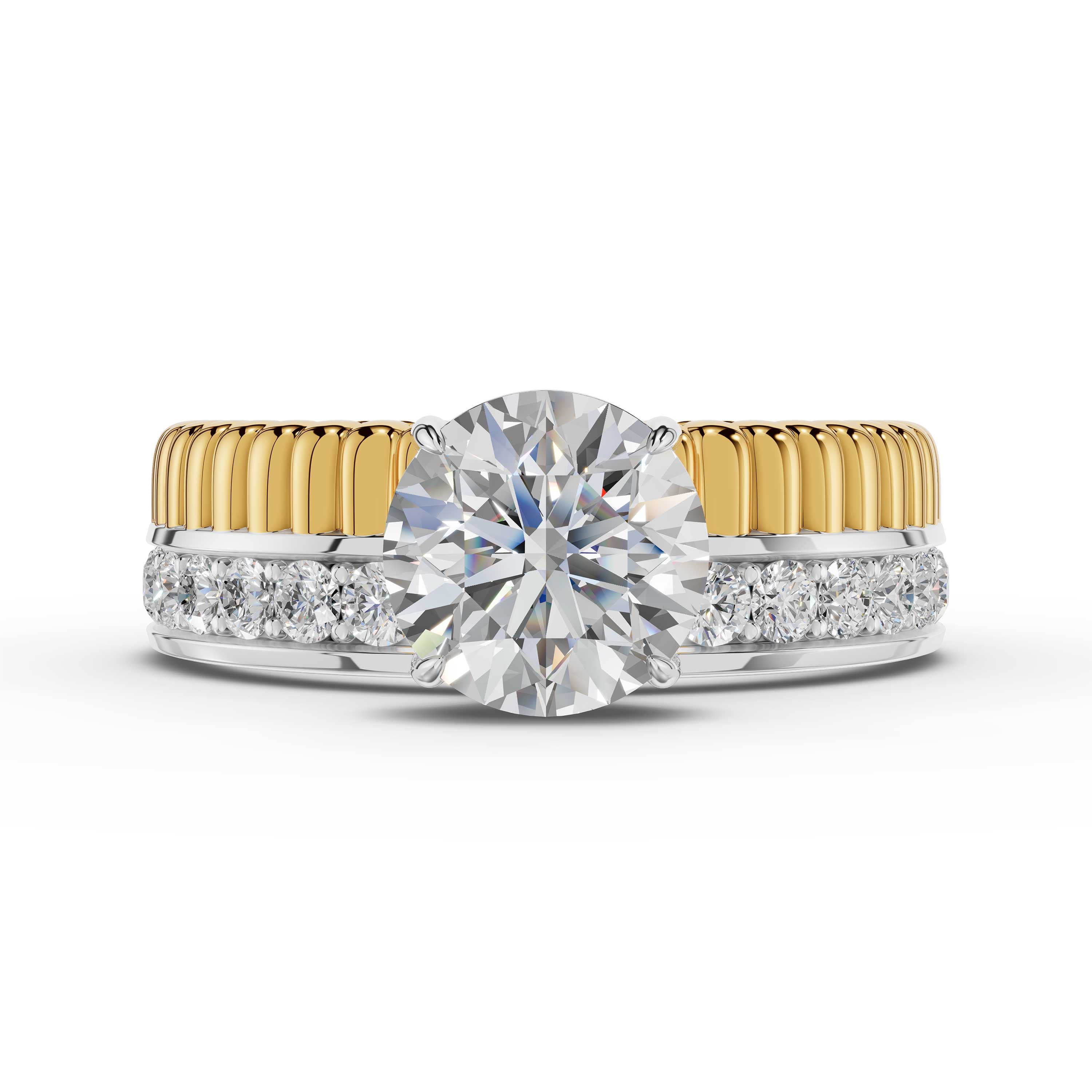 Hush Round Cluster Ring