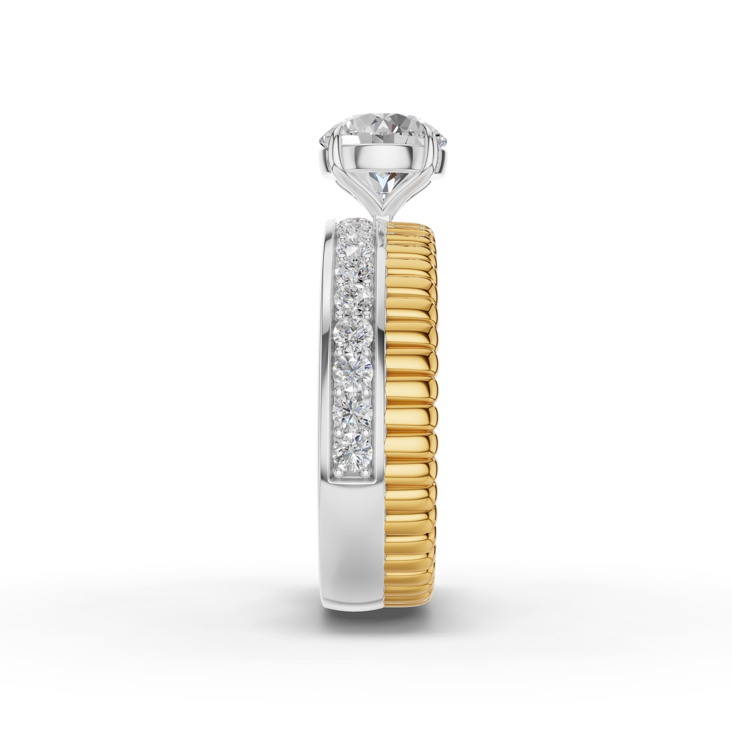 Hush Round Cluster Ring