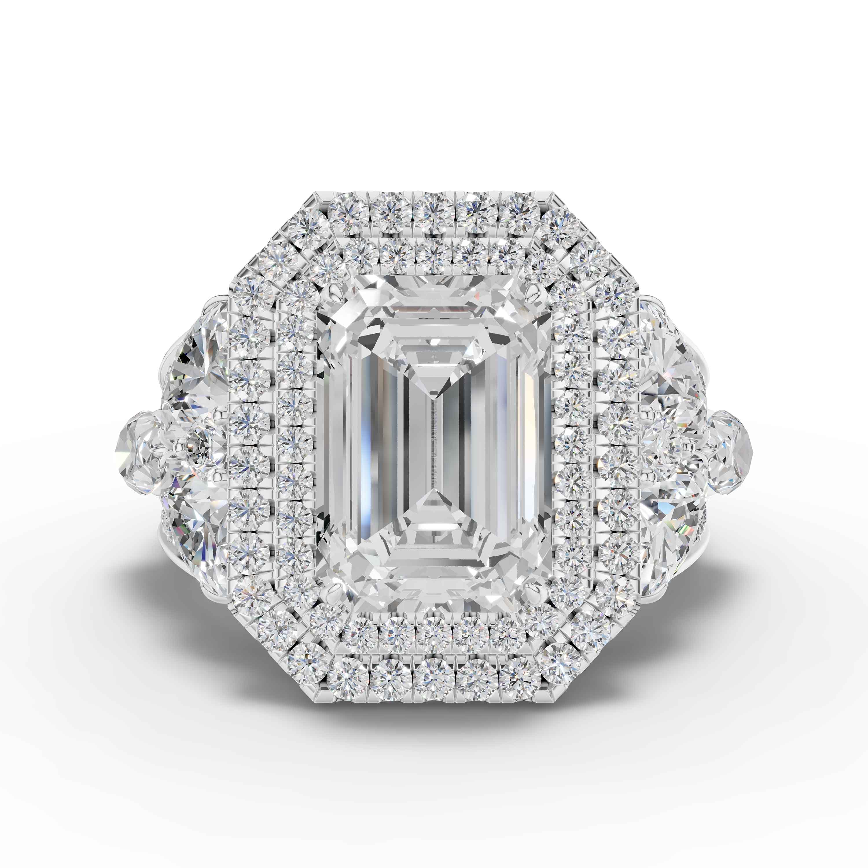 Velvet Emerald Cluster Ring