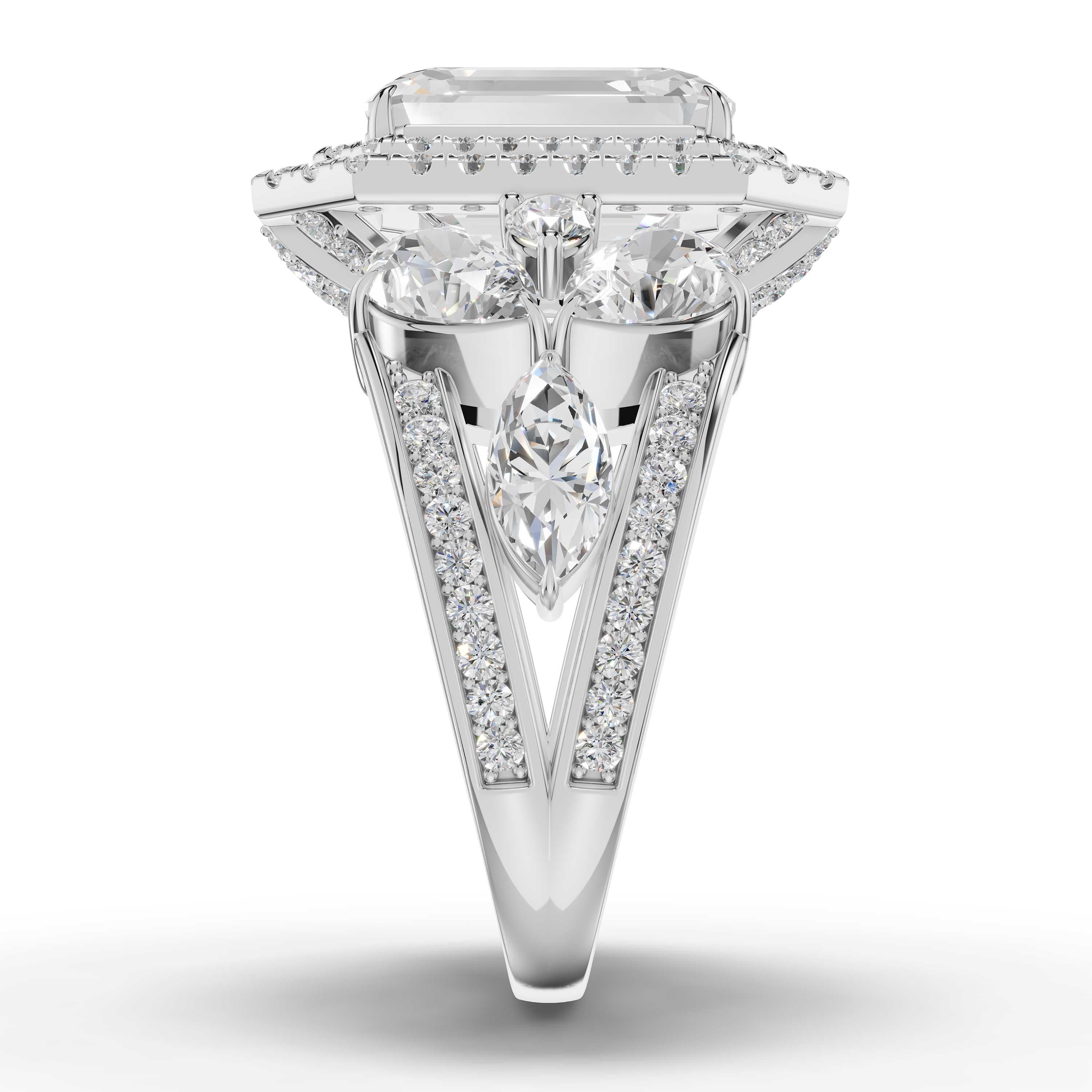 Velvet Emerald Cluster Ring