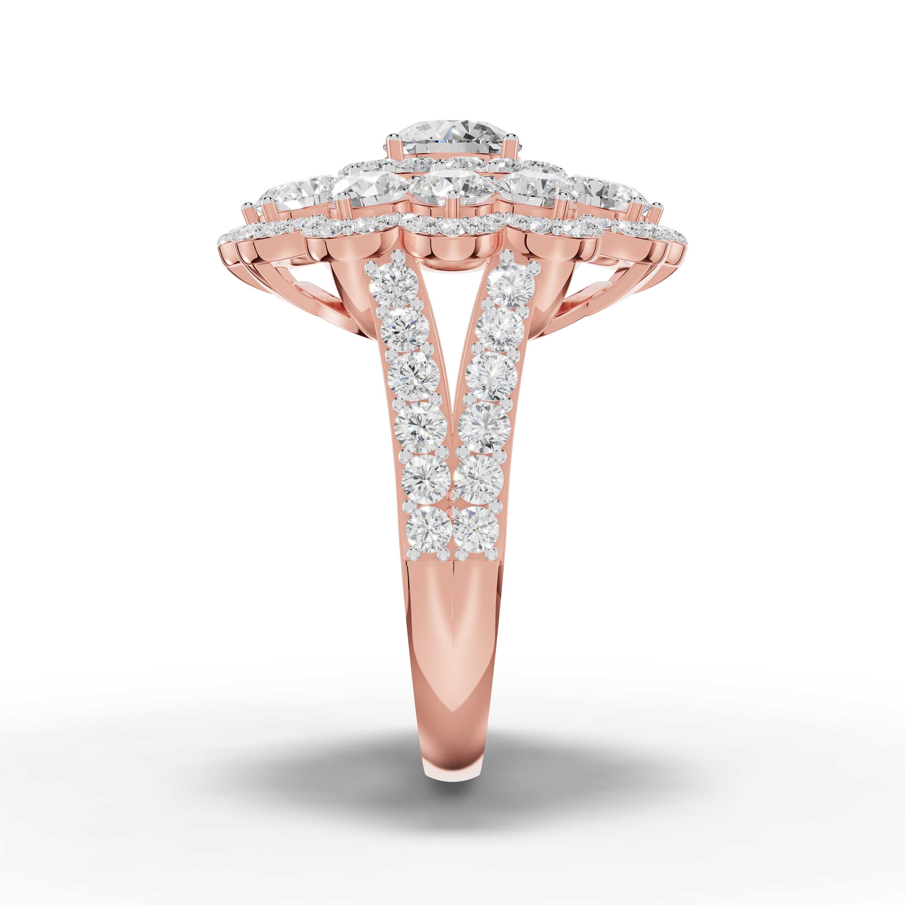 Pulse Pave Statement Ring