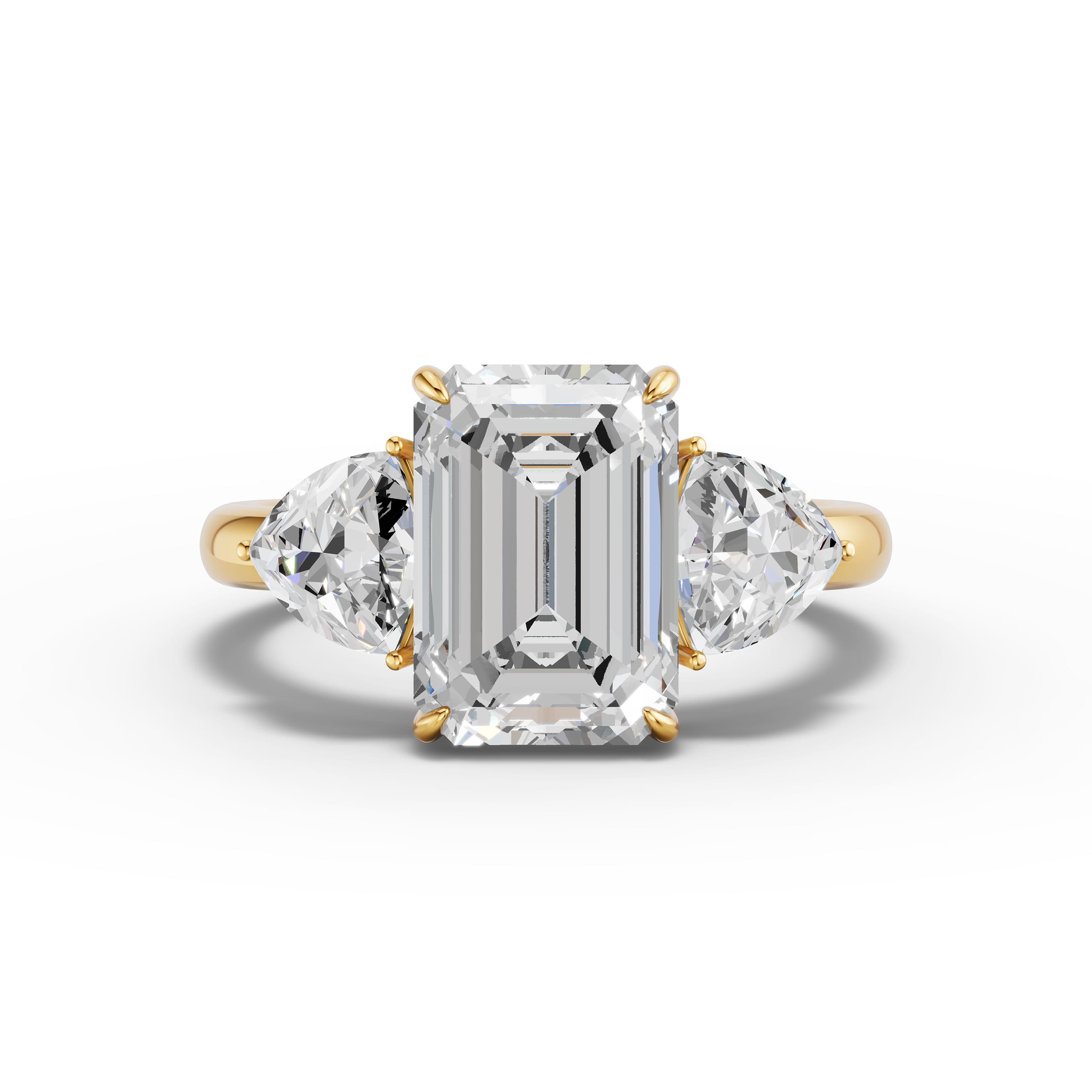 Glacier Emerald Trio Ring
