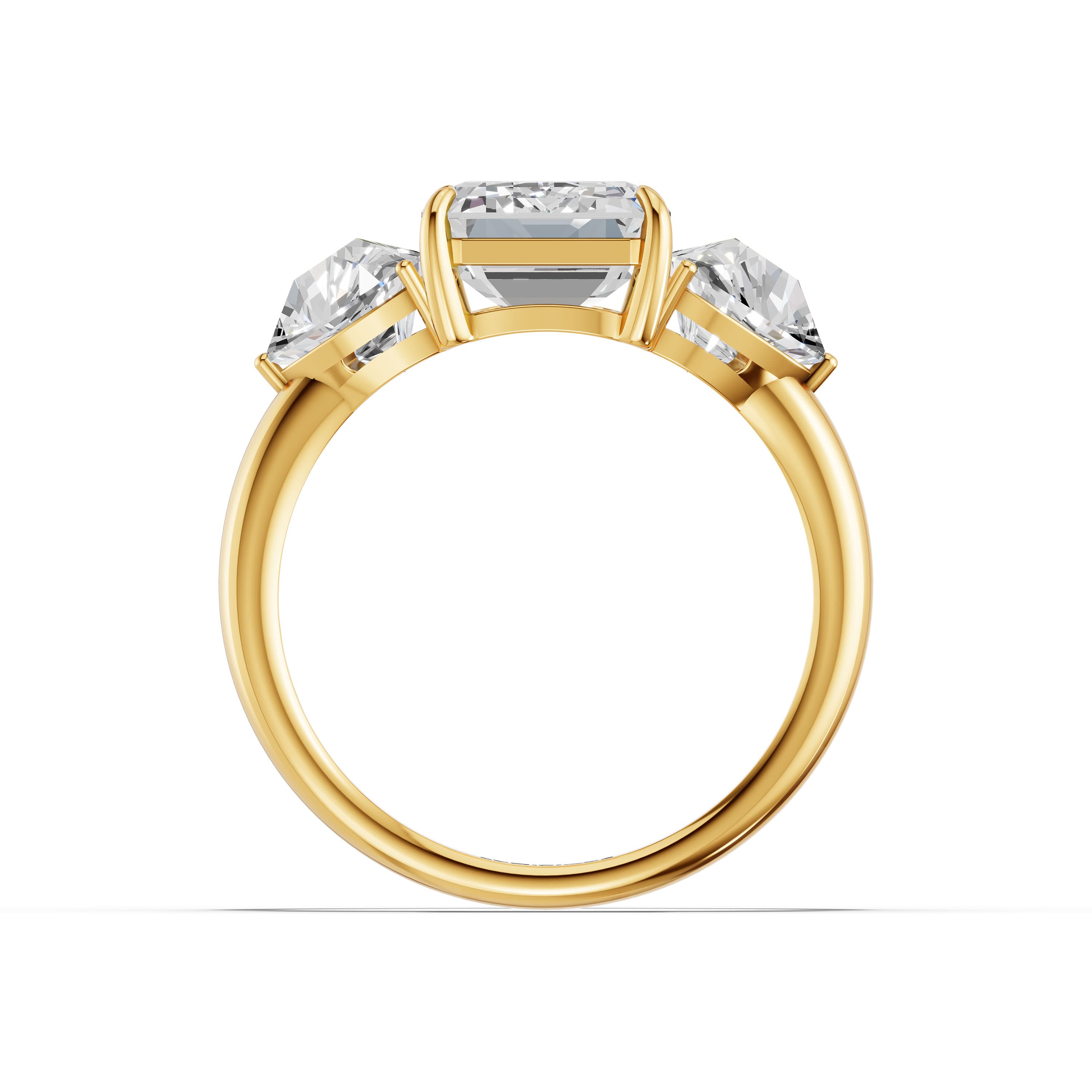 Glacier Emerald Trio Ring