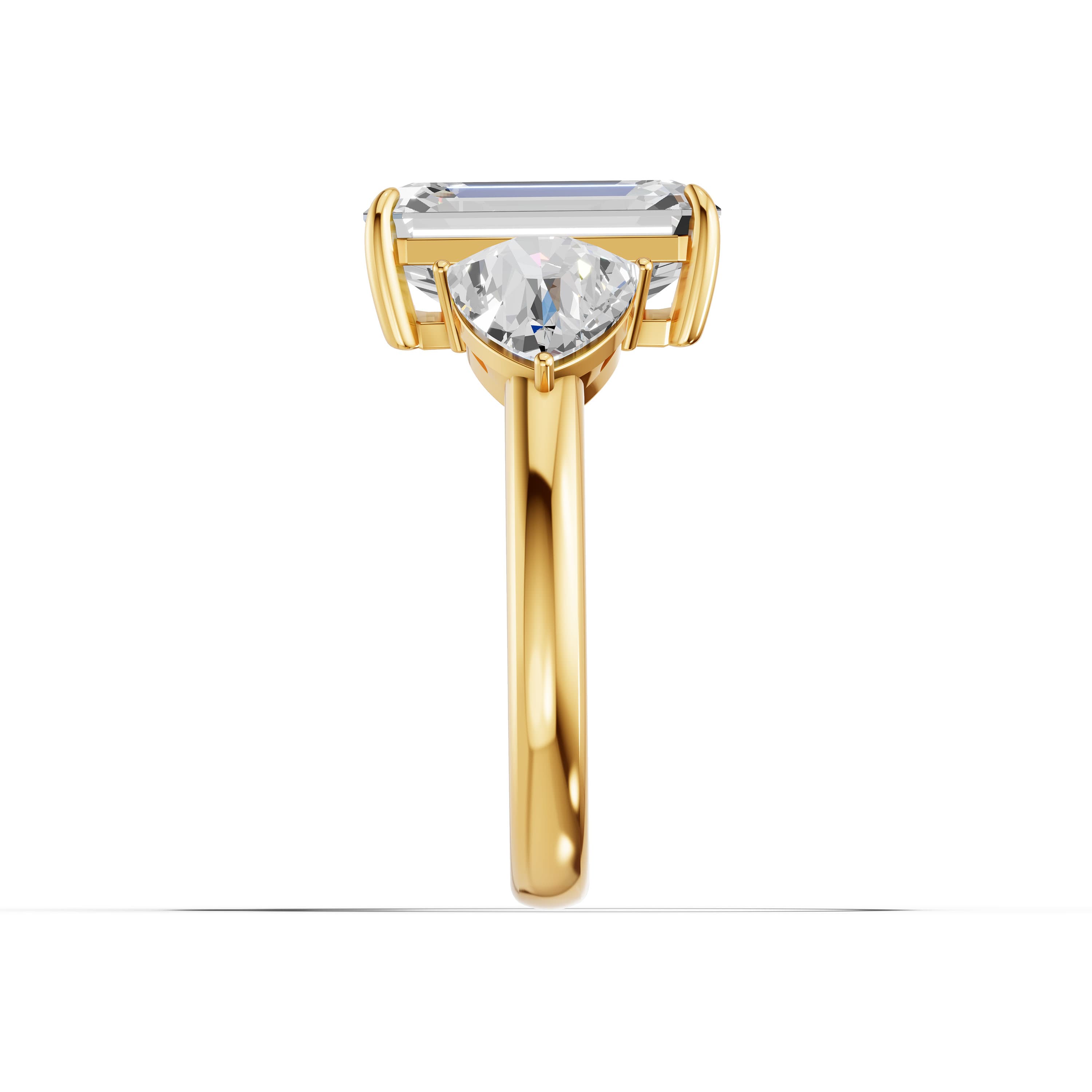 Glacier Emerald Trio Ring