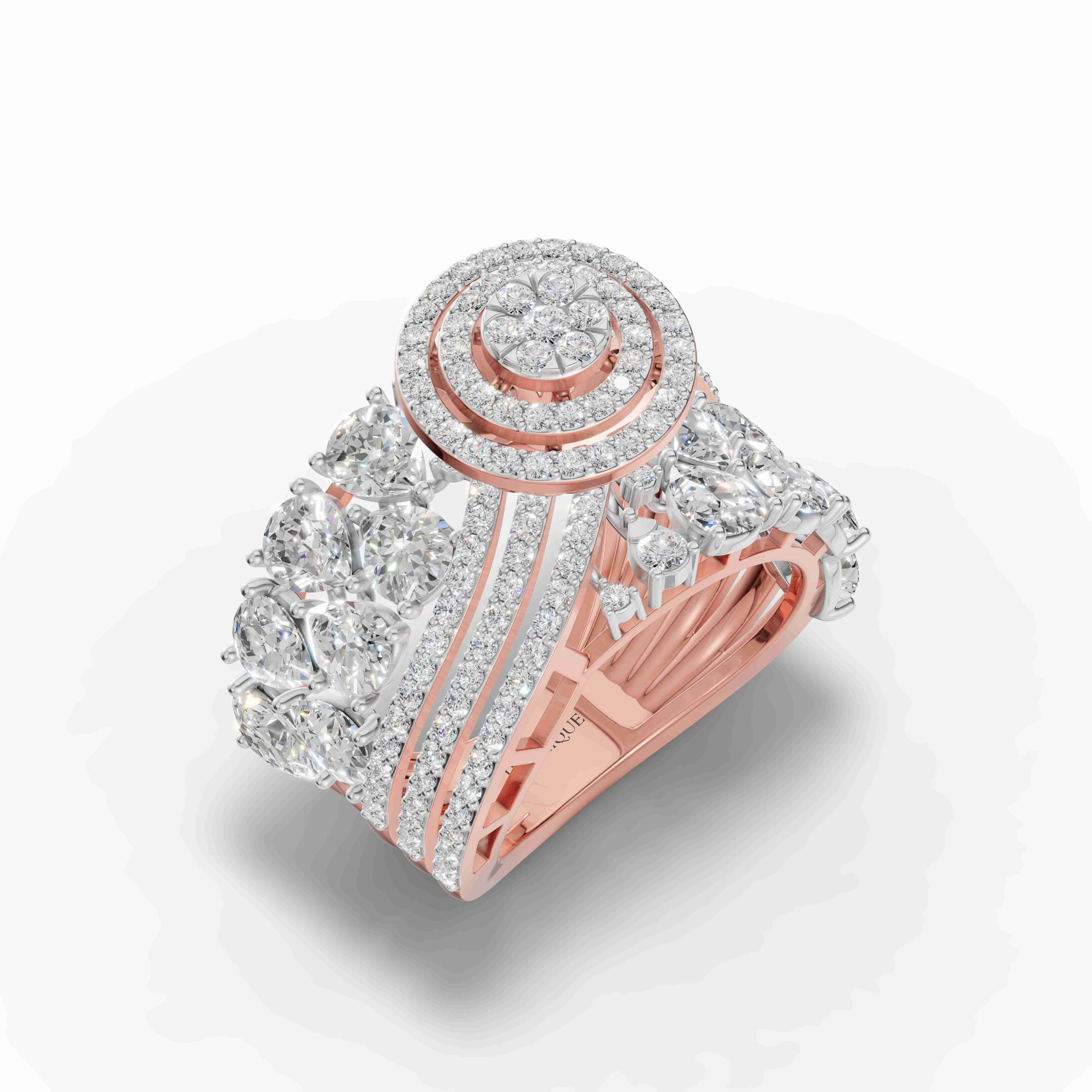 Boreal Pear Cascade Ring