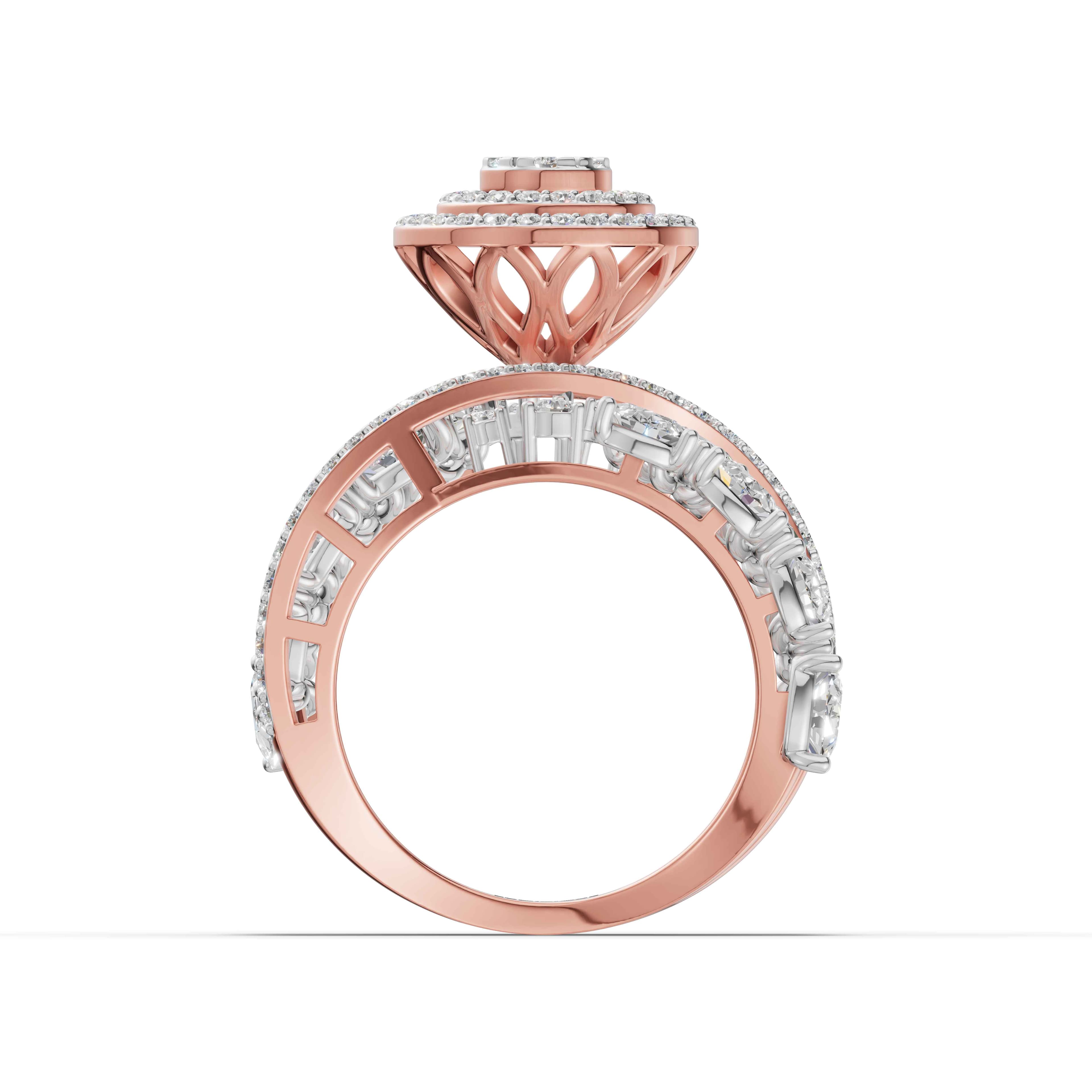 Boreal Pear Cascade Ring