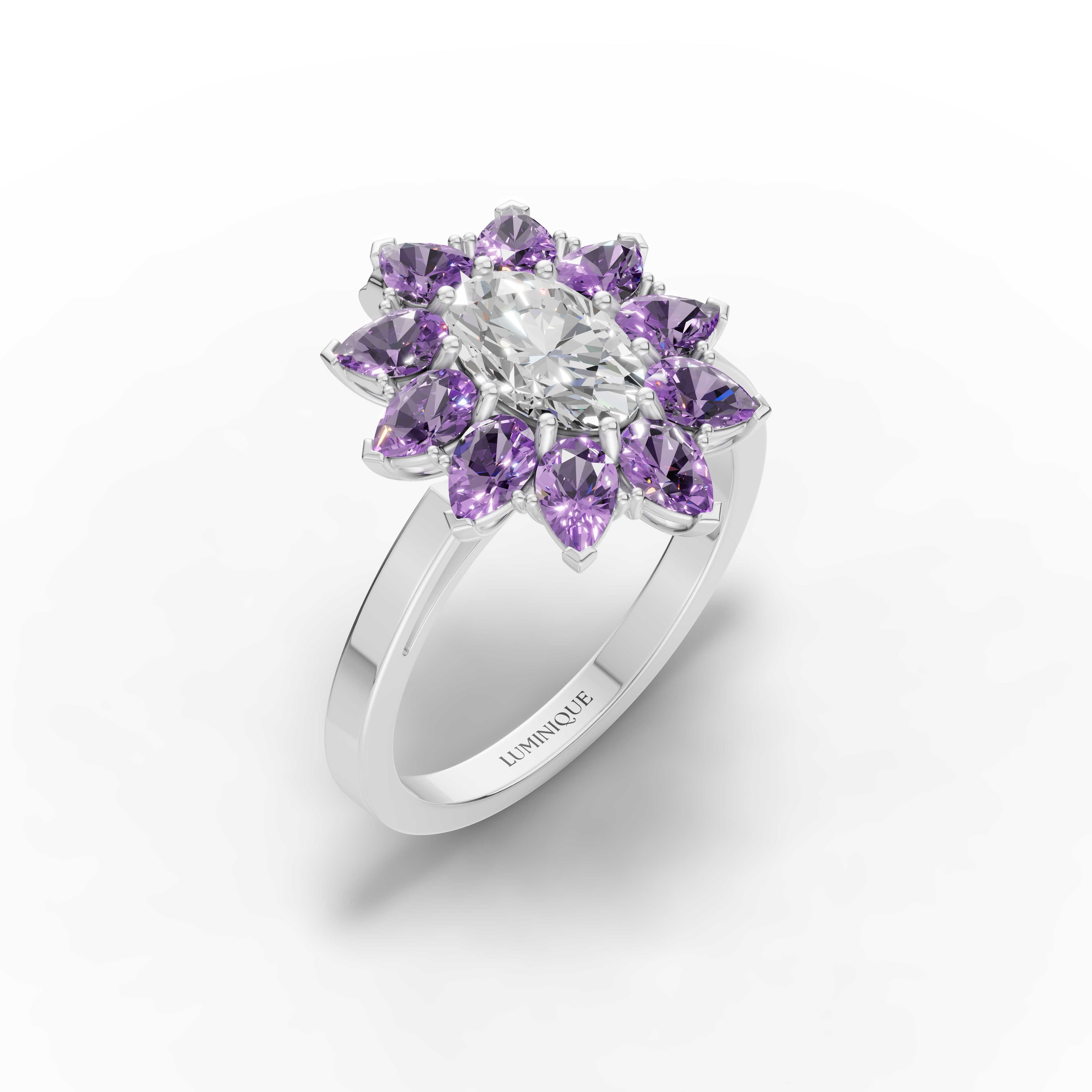 Tassel Oval Cluster Ring