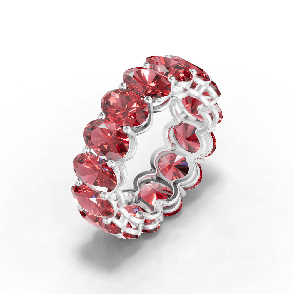 Crimson Cluster Ring