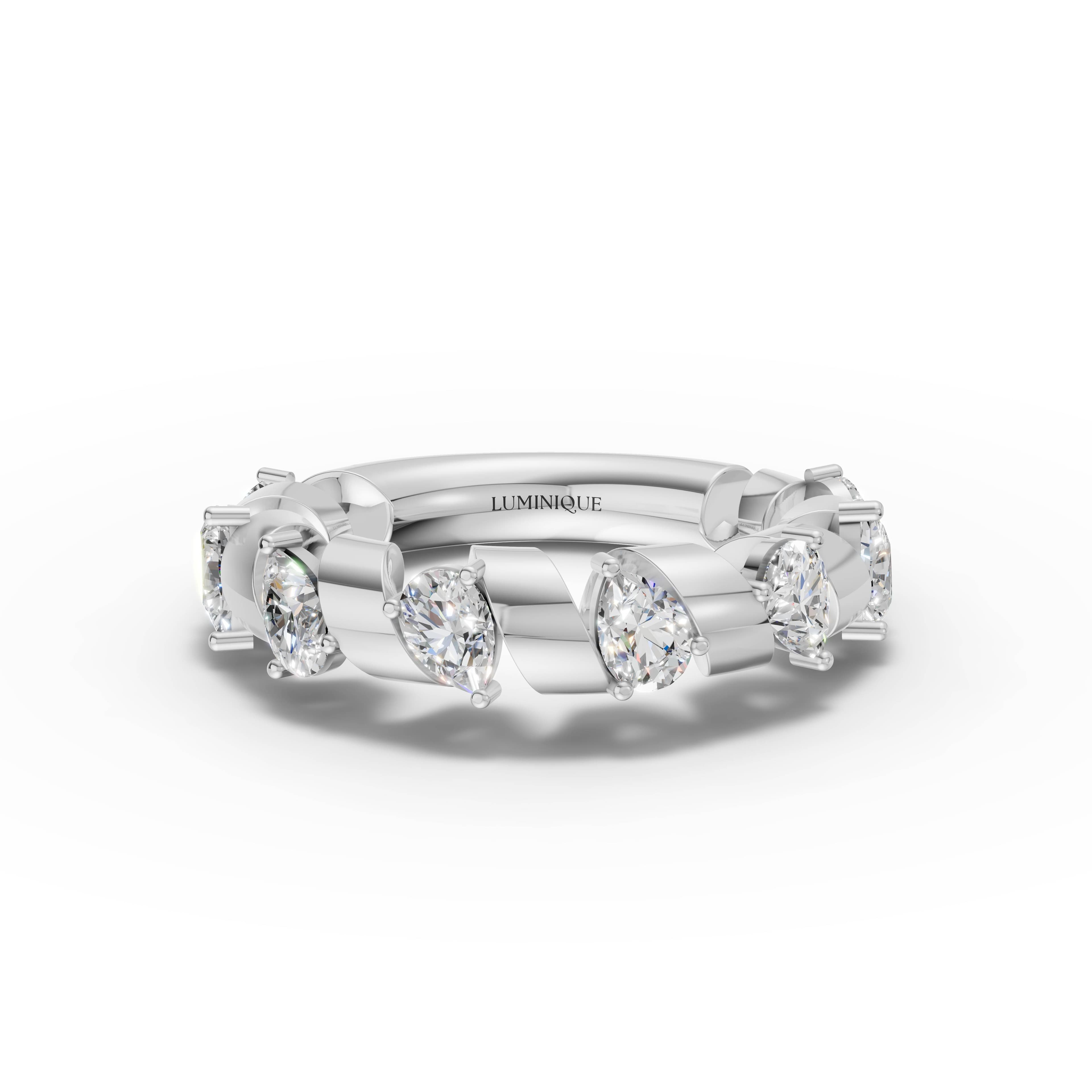 Heron Pear Cluster Ring