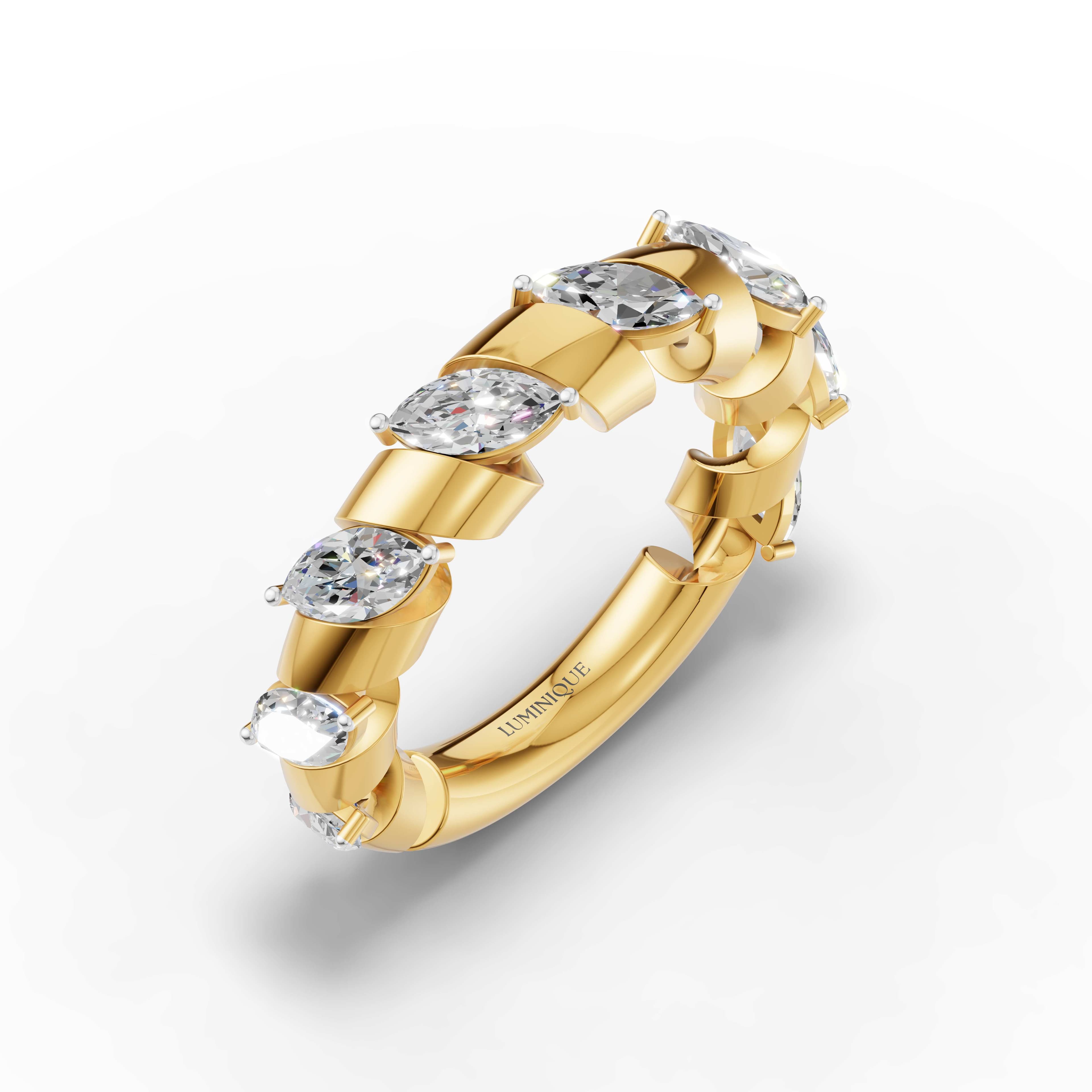 Ravine Marquise Cluster Ring