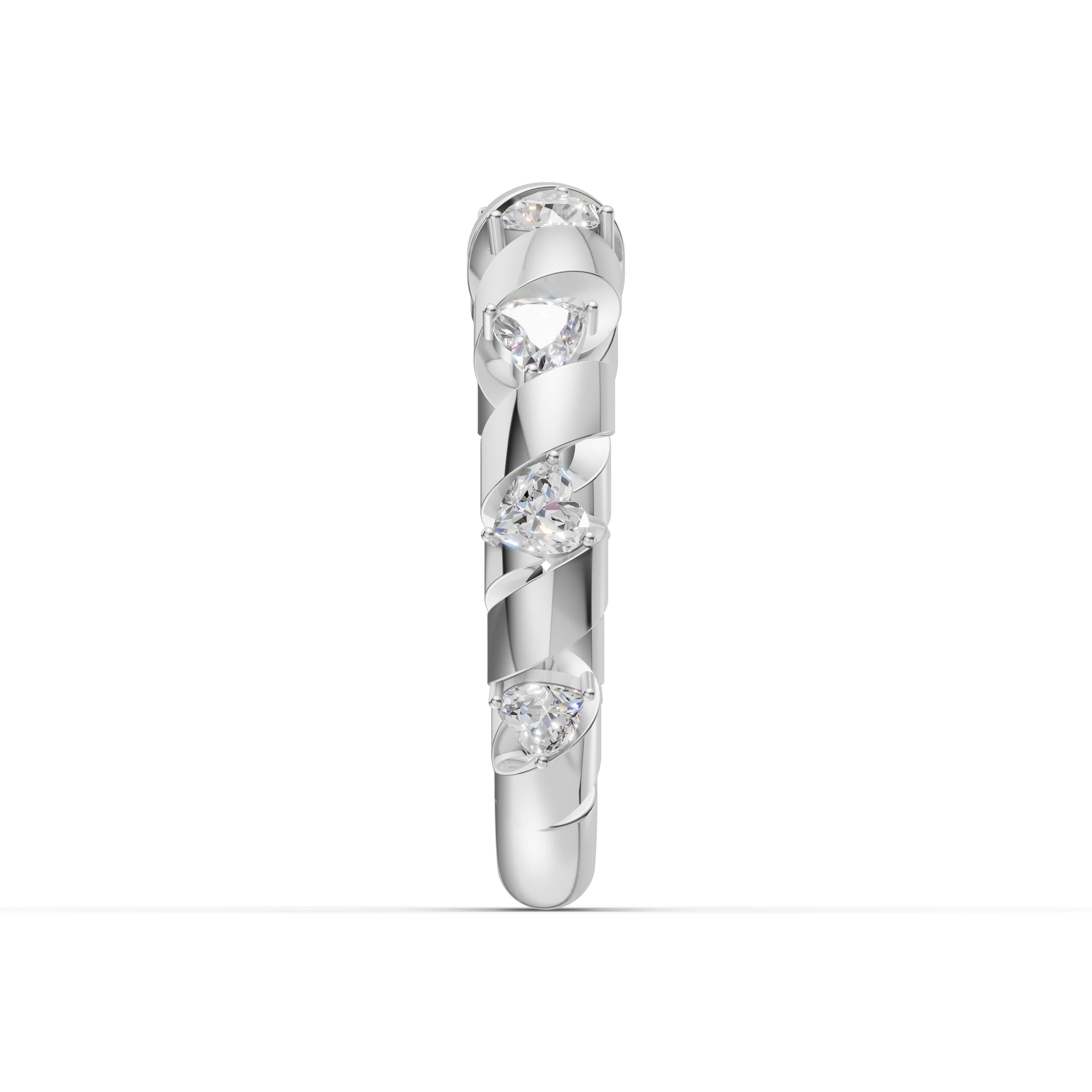 Petalwood Heart Cluster Ring