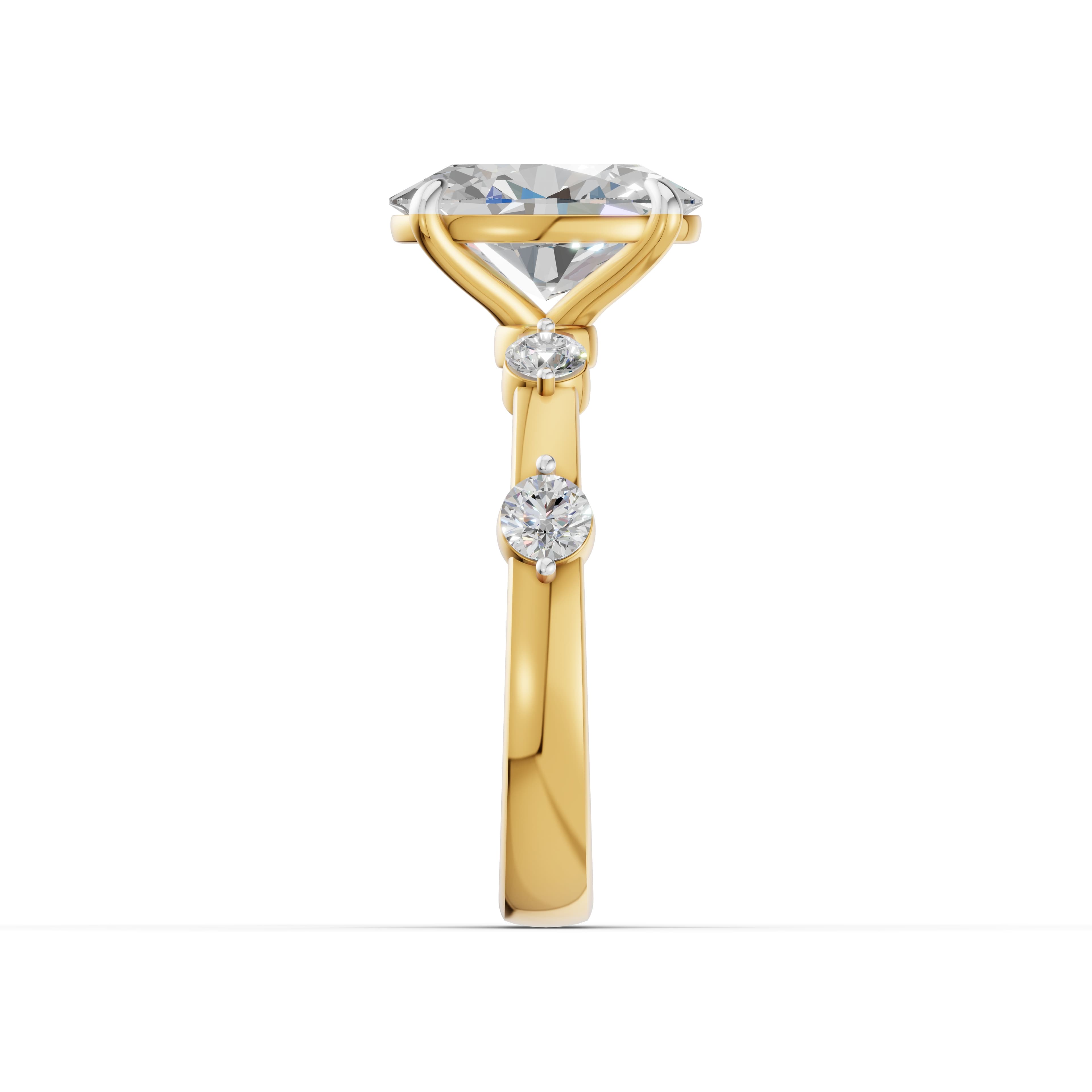 Inlet Oval Halo Ring
