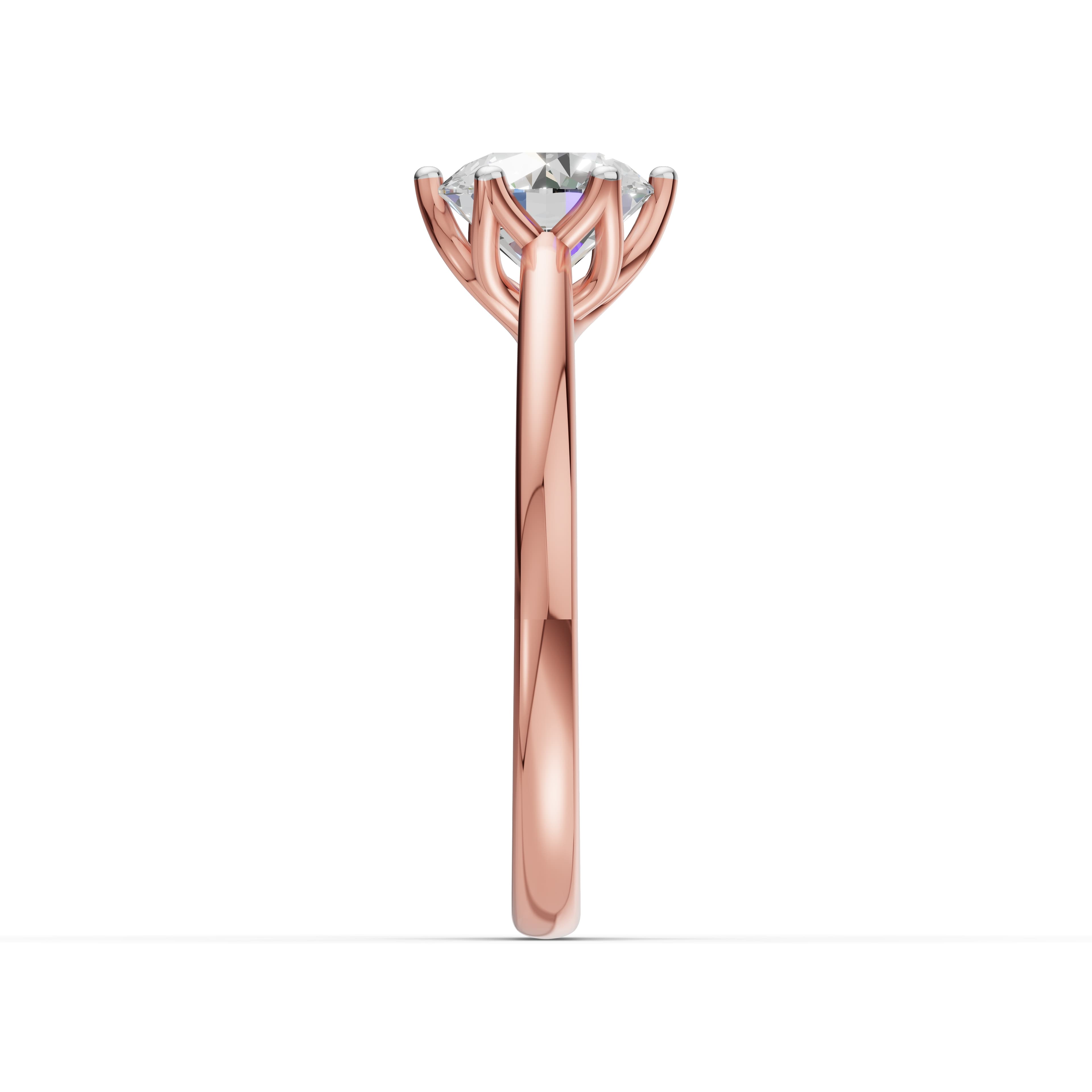 Bay Round Solitaire Ring