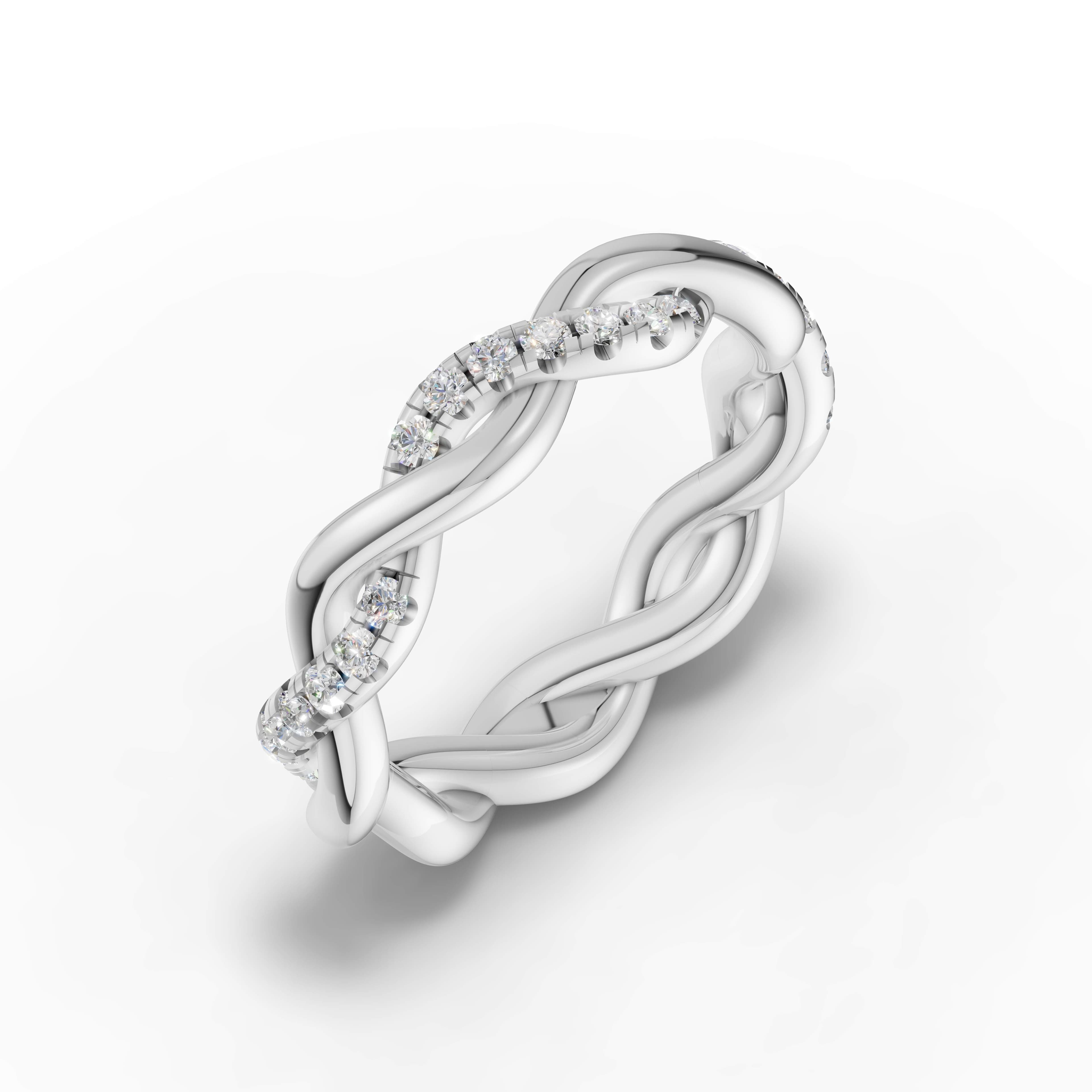 Glen Round Pave Band