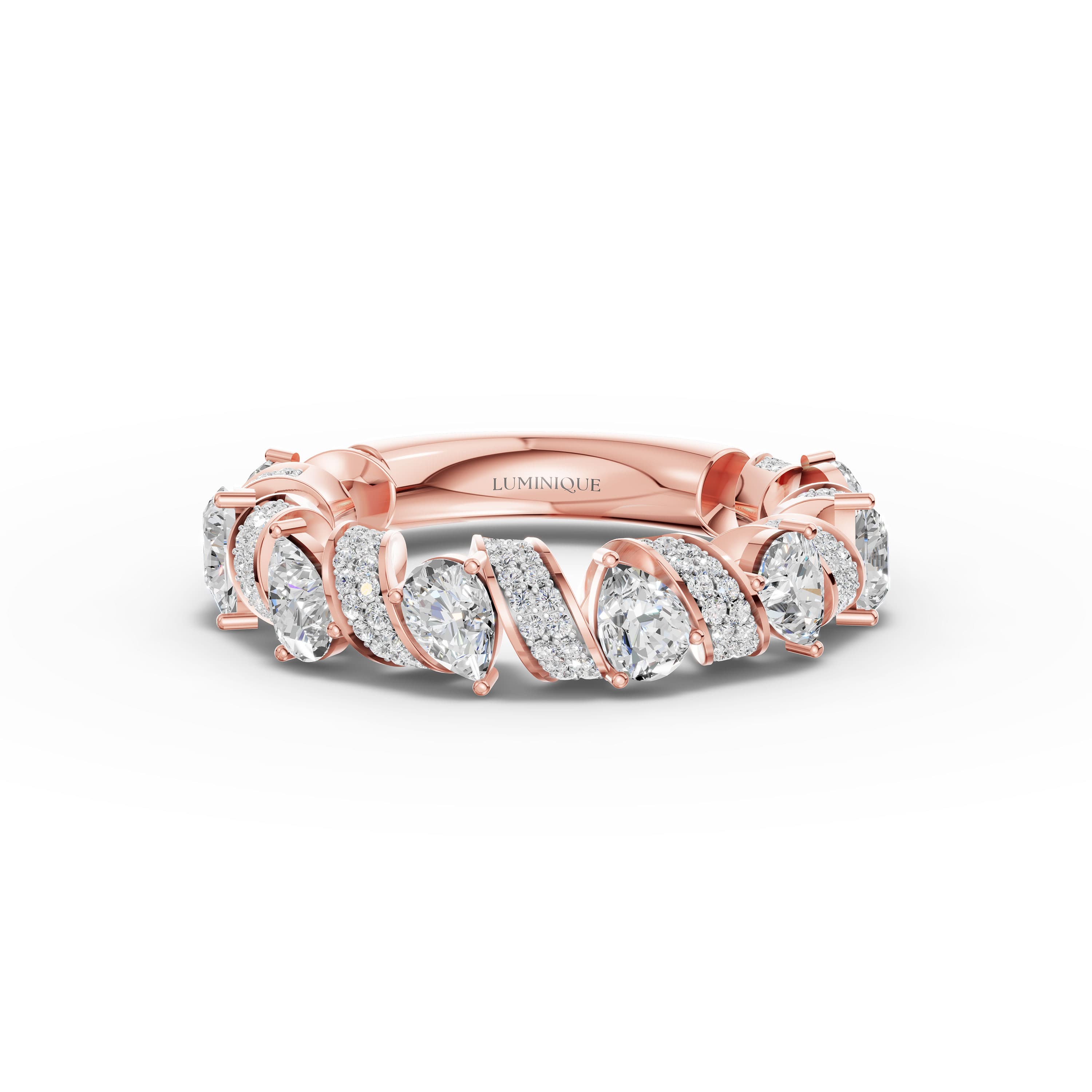 Fleurine Pear Twist Ring