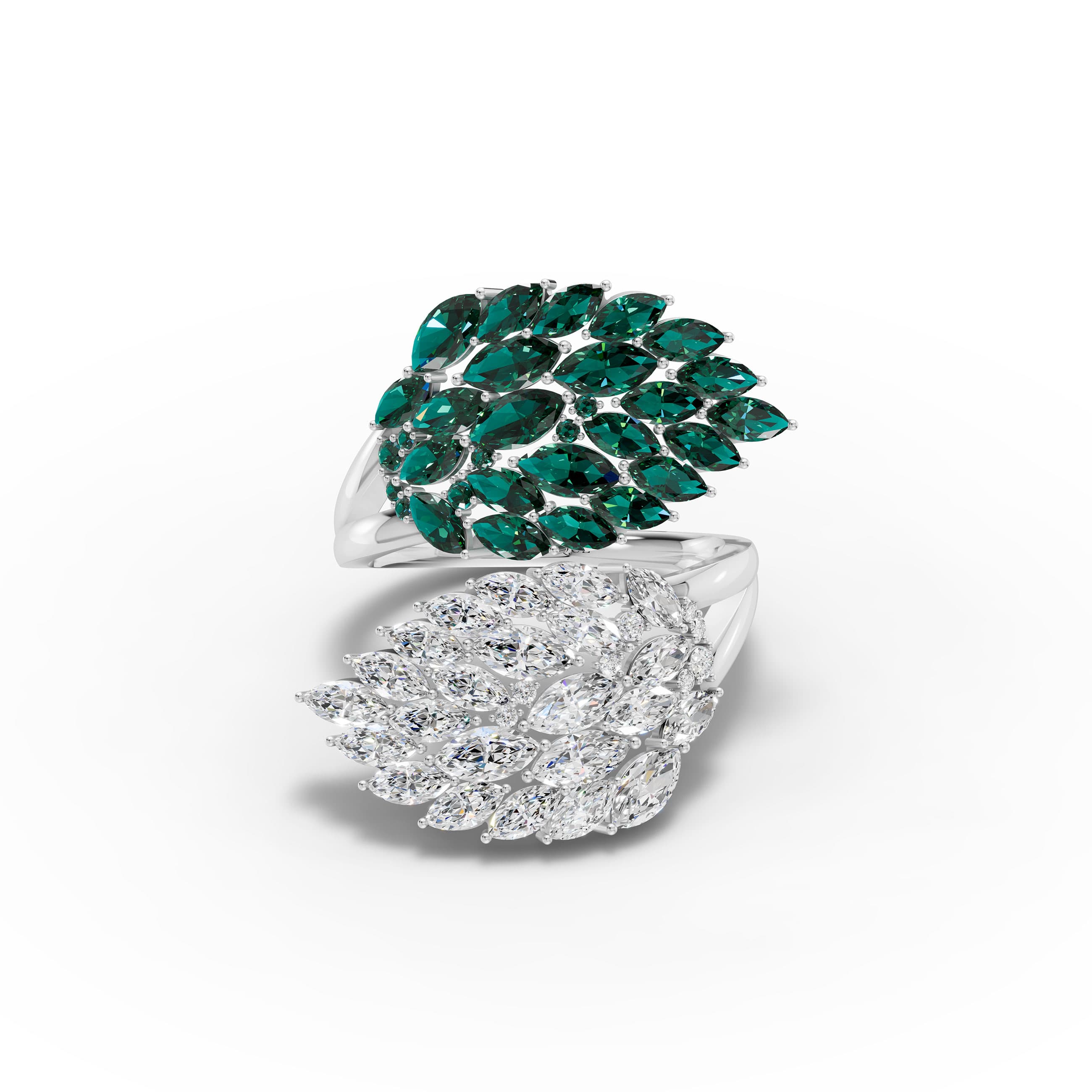 Fjord Marquise Cluster Ring
