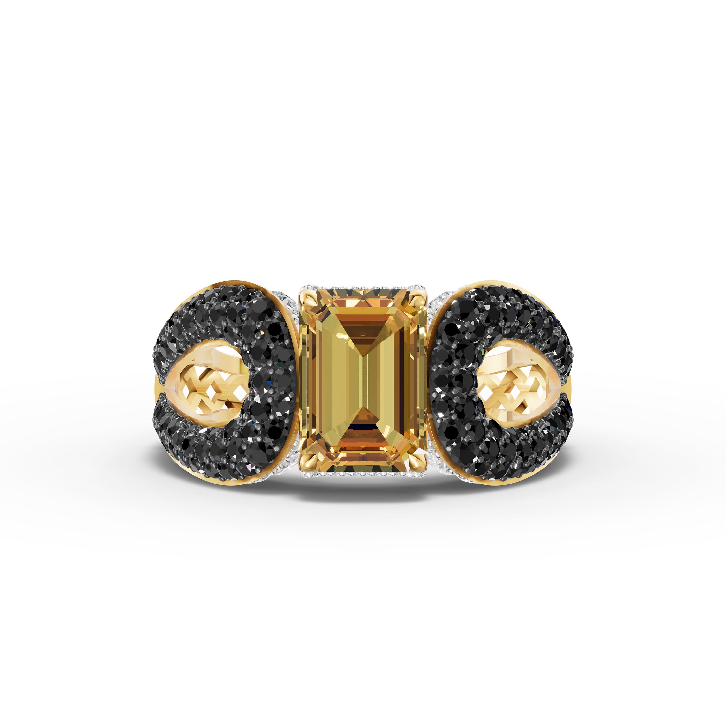 Damask Cluster Ring