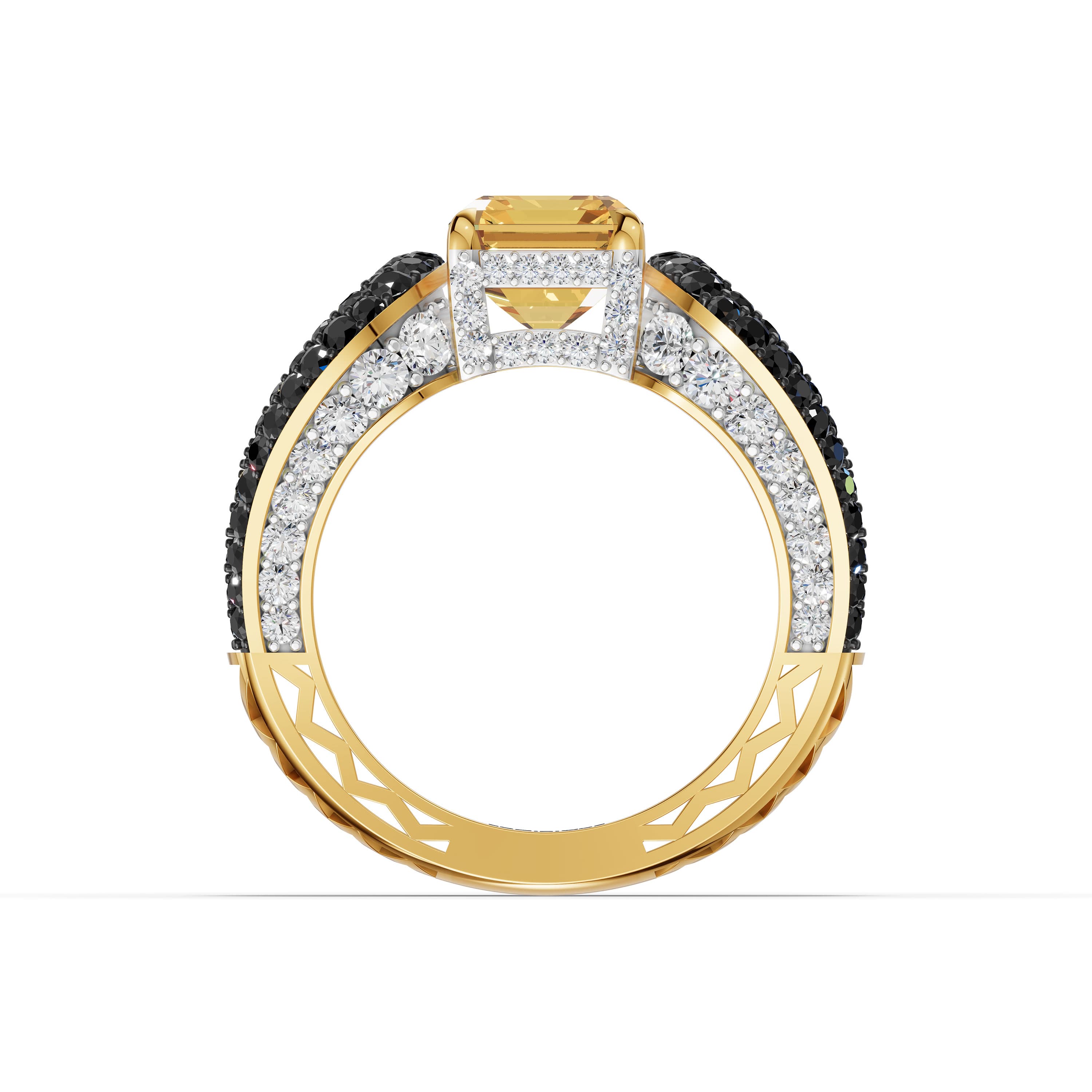 Damask Cluster Ring