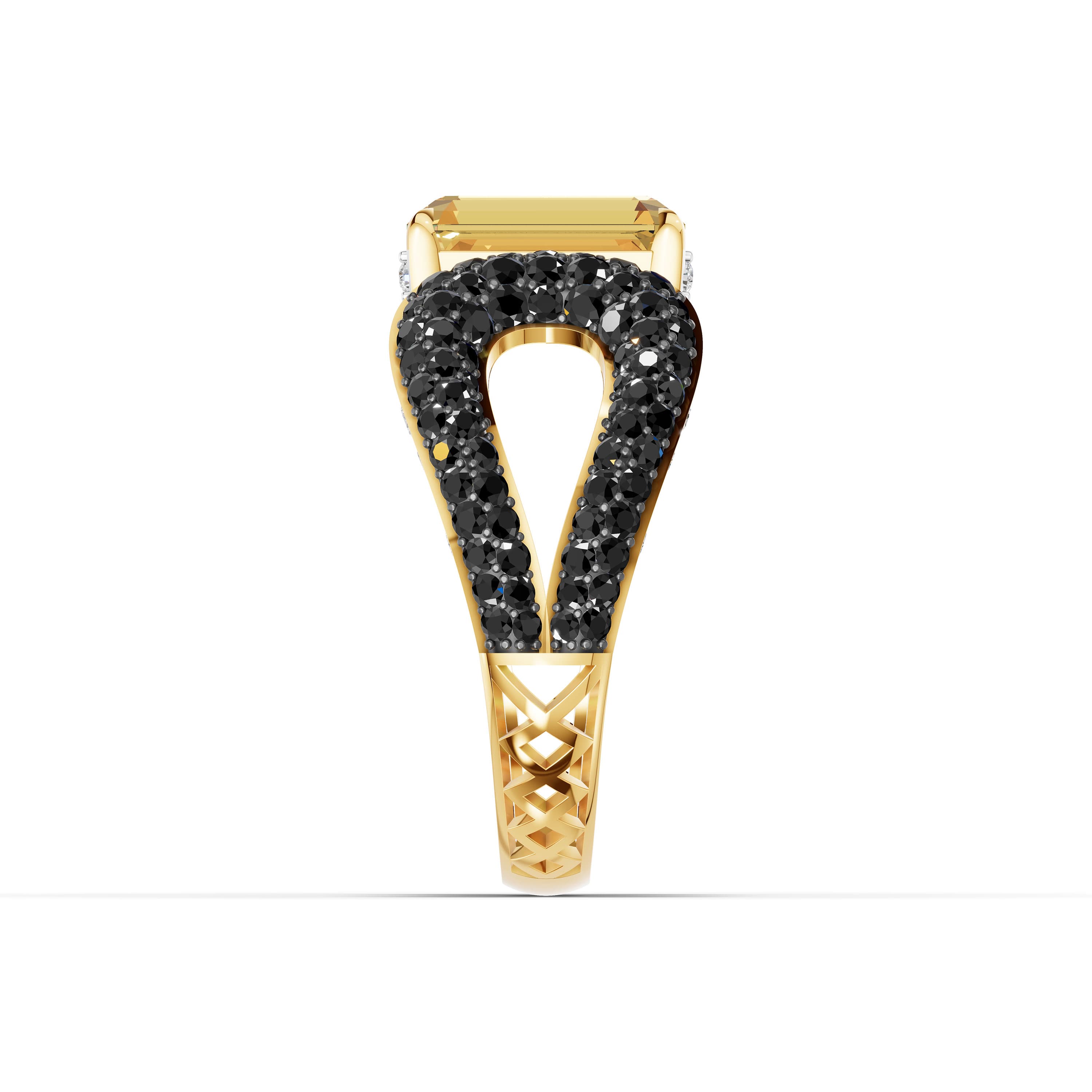 Damask Cluster Ring