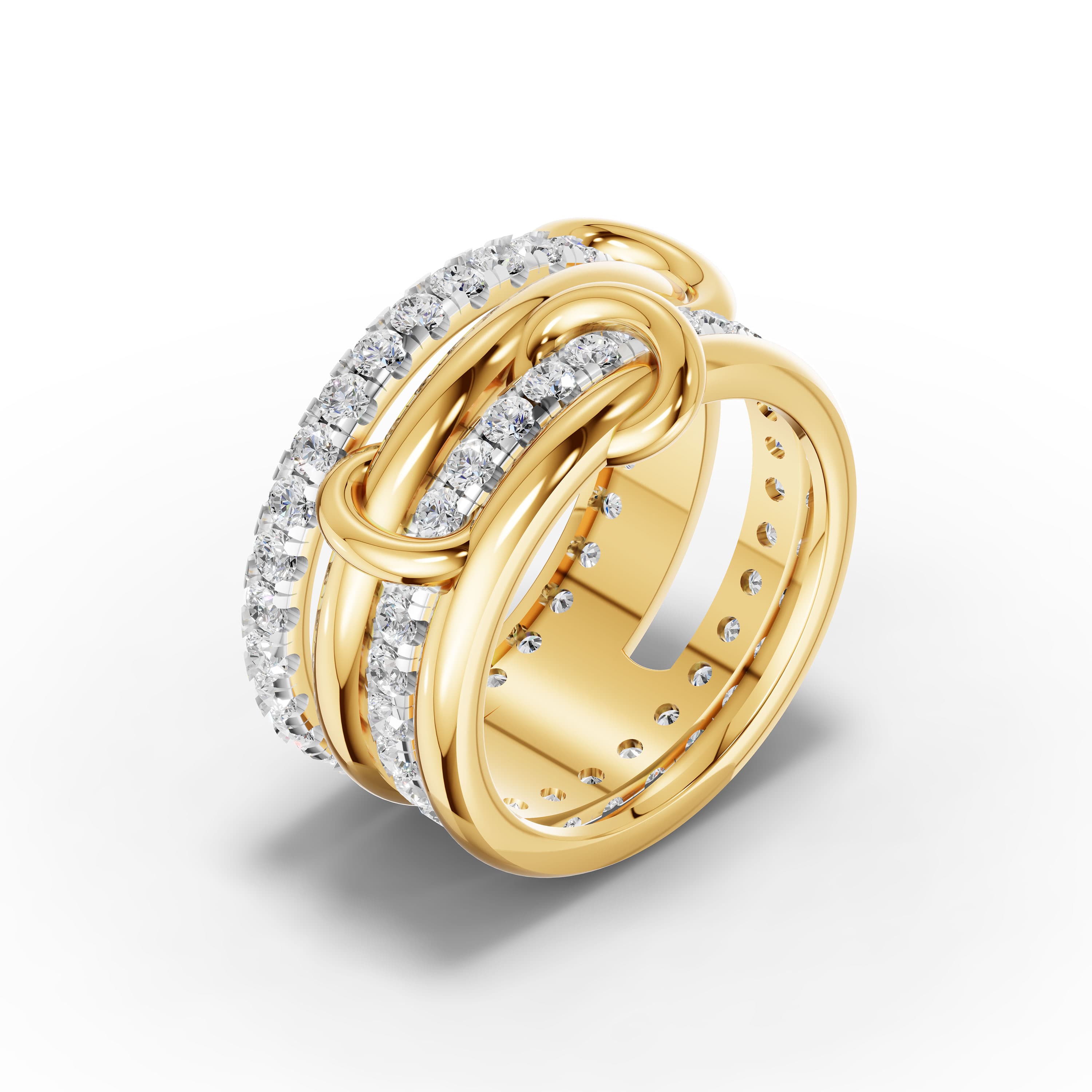 Dahlia Round Cluster Ring