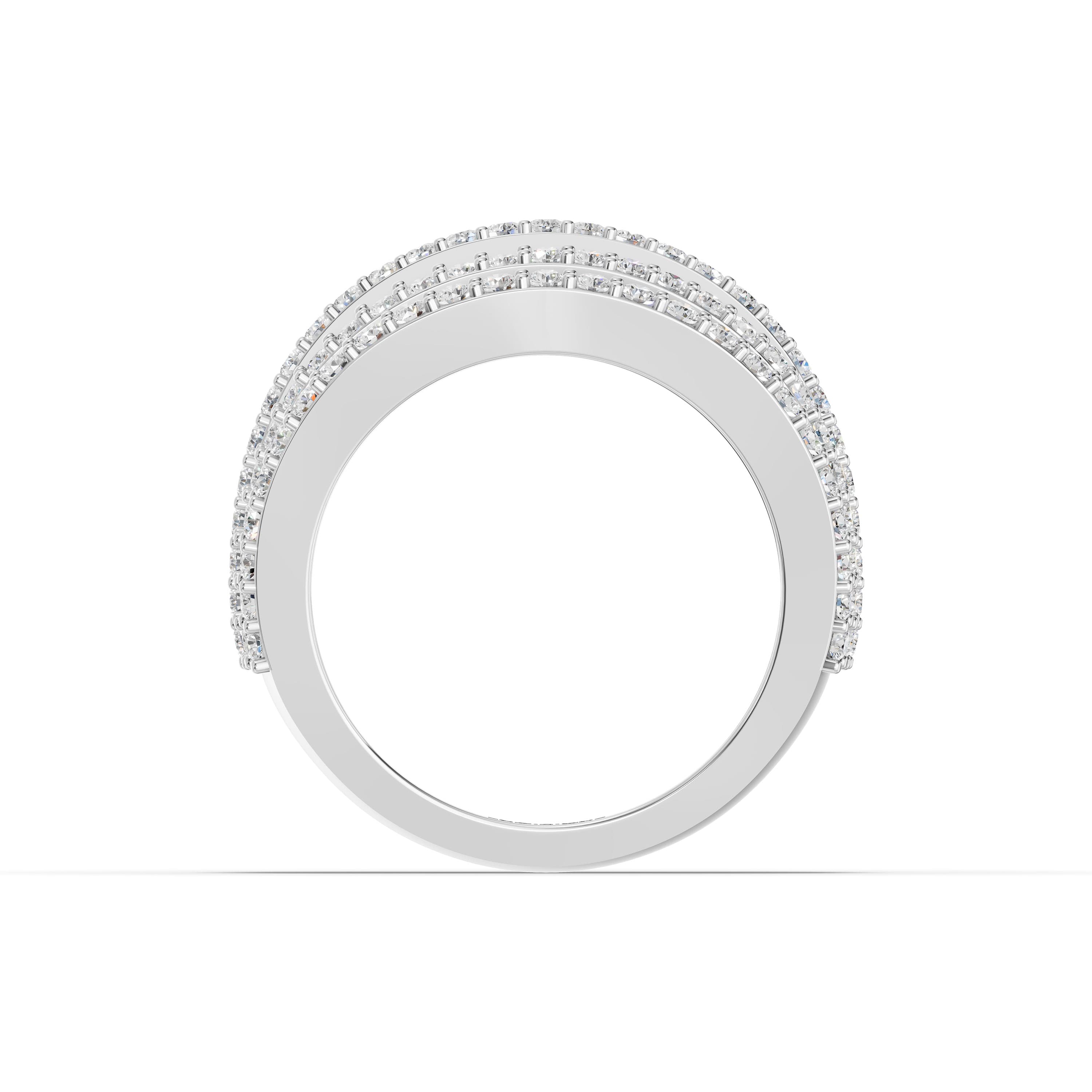 Ecru Round Pave Ring