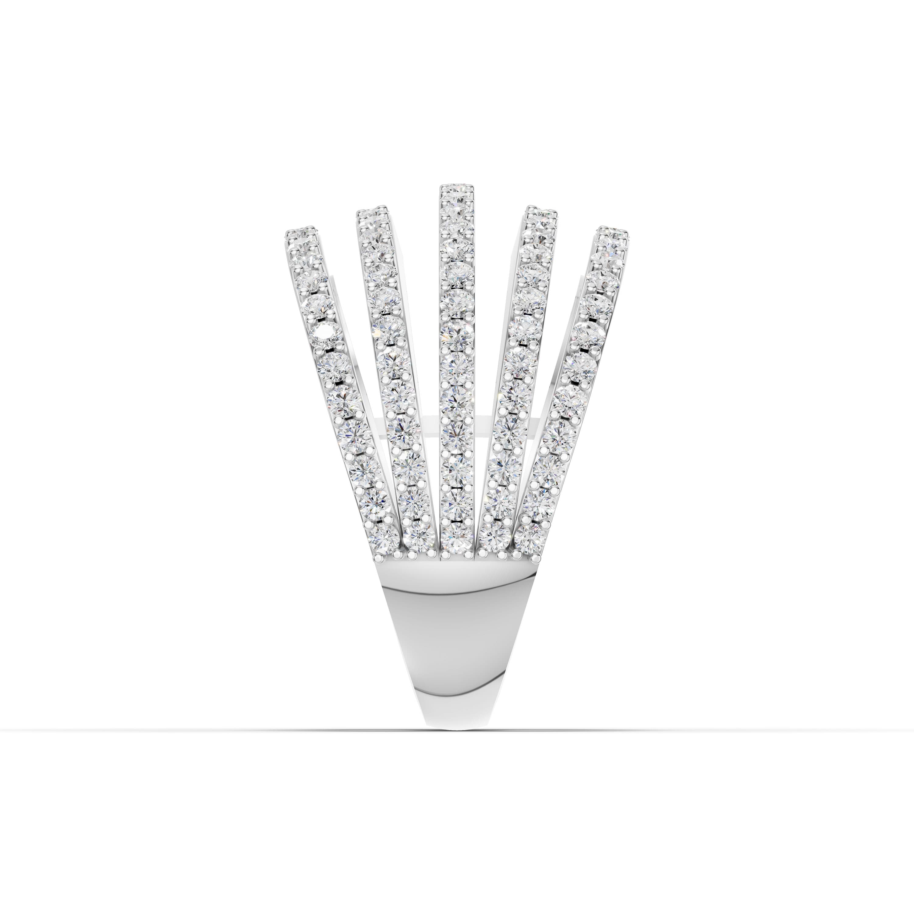 Ecru Round Pave Ring