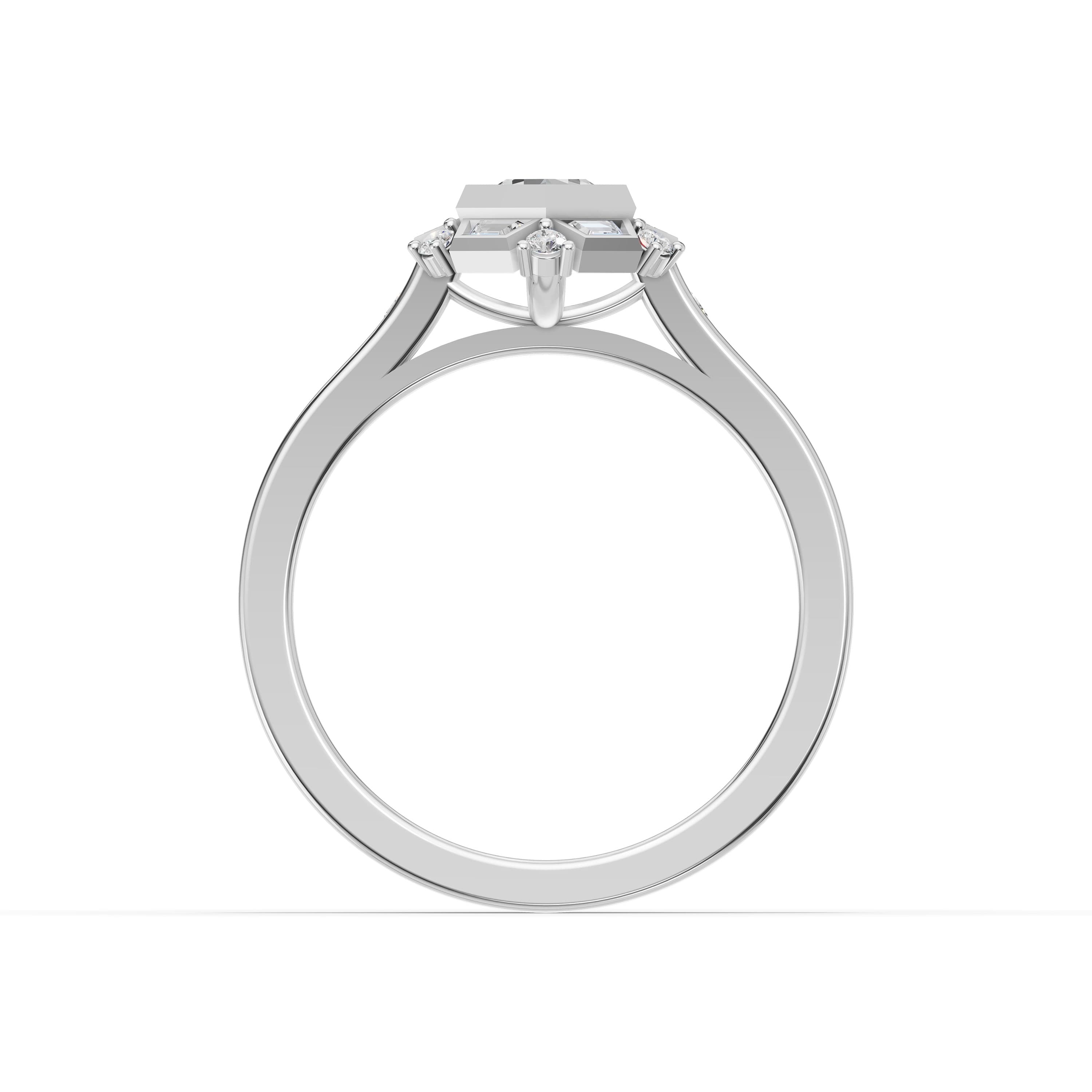 Yarn Hexagon Cluster Ring