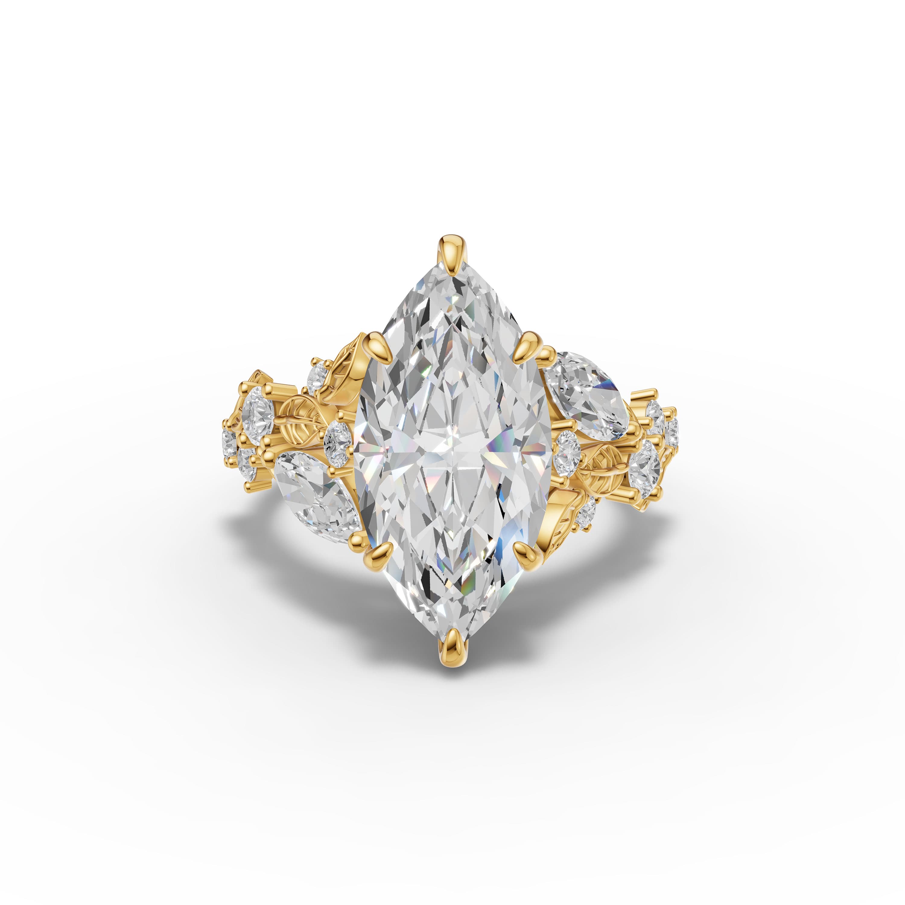 Morgane Marquise Vine Ring