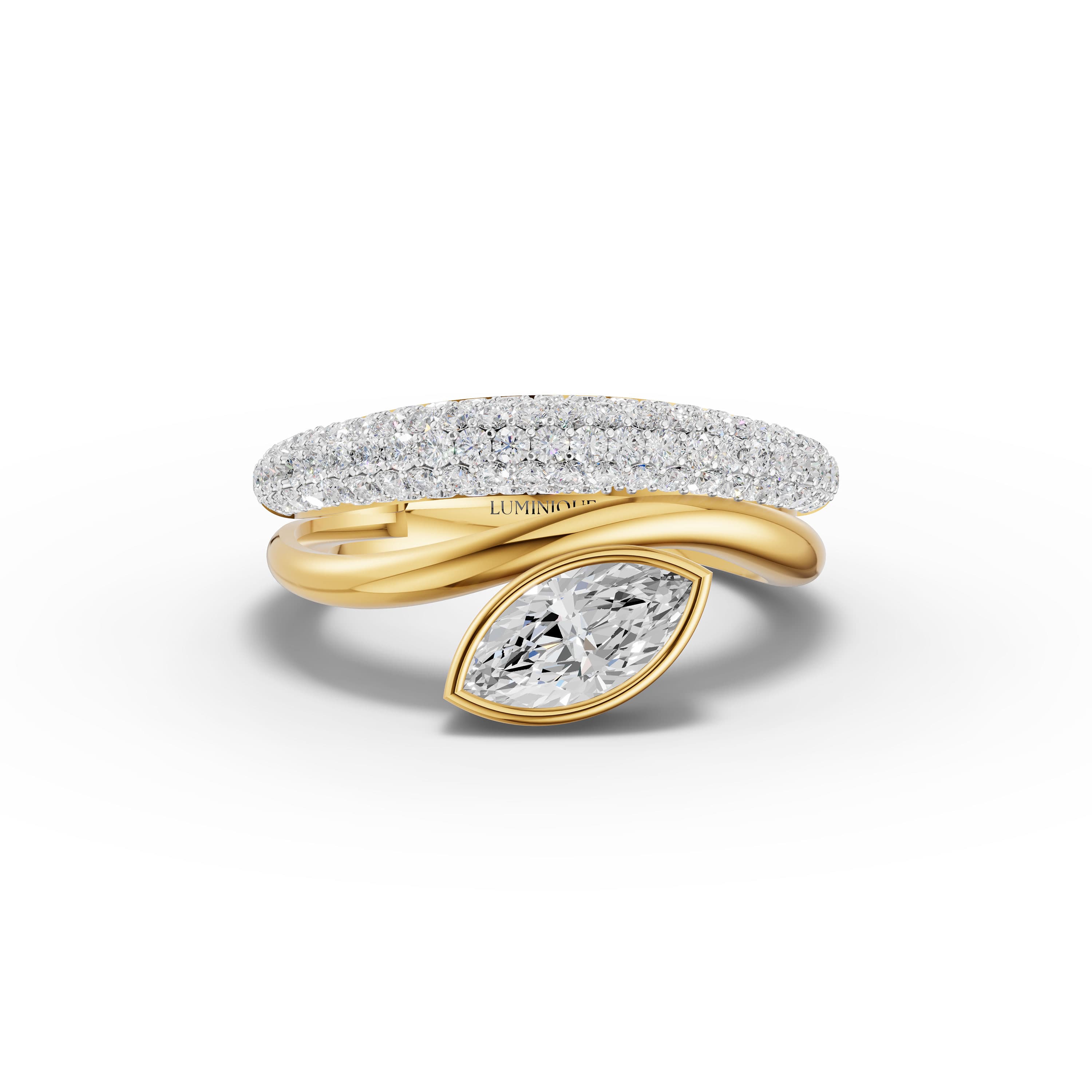 Gaelle Marquise Wrap Ring